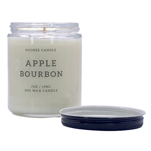 Apple Bourbon Soy Candle - Apples and Maple Bourbon Scent - Oconee Candle