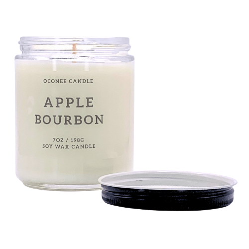 Apple Bourbon Soy Candle - Apples and Maple Bourbon Scent - Oconee Candle