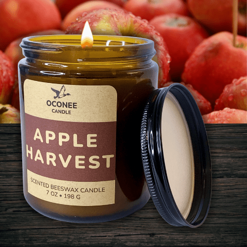 Apple Harvest • Scented Beeswax Candle - Oconee Candle