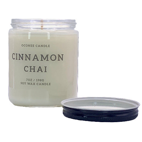 Cinnamon Chai Soy Candle - Cinnamon, Nutmeg, and Black Tea Scented - Oconee Candle