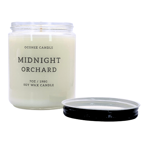 Midnight Orchard Soy Candle - Pear, Plum, and Sandalwood Scented - Oconee Candle