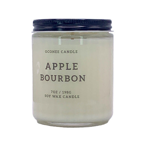 Apple Bourbon Soy Candle - Apples and Maple Bourbon Scent - Oconee Candle
