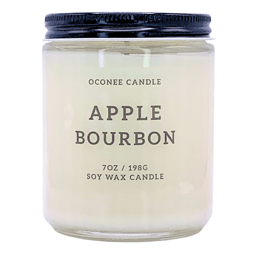 Apple Bourbon Soy Candle - Apples and Maple Bourbon Scent - Oconee Candle