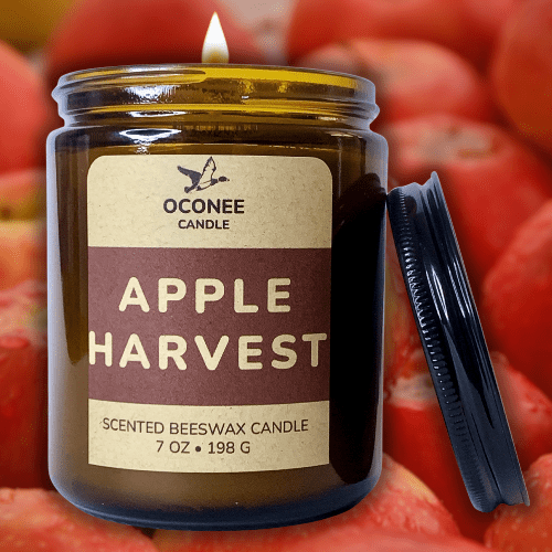 Apple Harvest • Scented Beeswax Candle - Oconee Candle