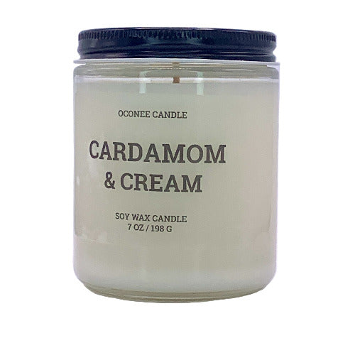 Cardamom & Cream Soy Candle - Cinnamon, Cardamom, and Tonka Bean Scented - Oconee Candle