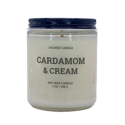 Cardamom & Cream Soy Candle - Cinnamon, Cardamom, and Tonka Bean Scented - Oconee Candle