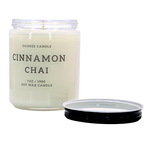 Cinnamon Chai Soy Candle - Cinnamon, Nutmeg, and Black Tea Scented - Oconee Candle