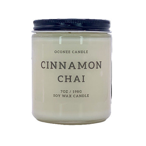 Cinnamon Chai Soy Candle - Cinnamon, Nutmeg, and Black Tea Scented - Oconee Candle