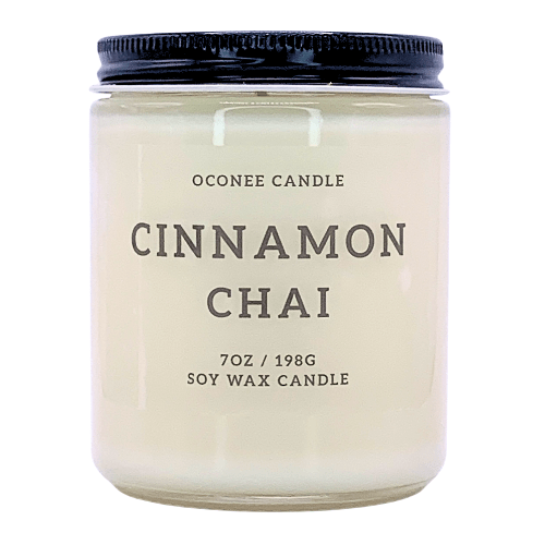 Cinnamon Chai Soy Candle - Cinnamon, Nutmeg, and Black Tea Scented - Oconee Candle