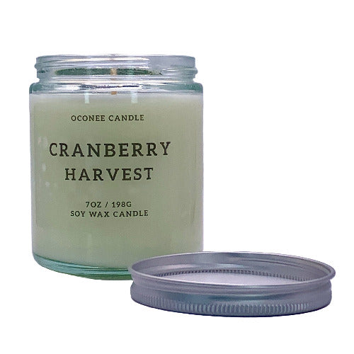 Cranberry Harvest Soy Candle - Cranberry, Currant, and Fir Scented - Oconee Candle