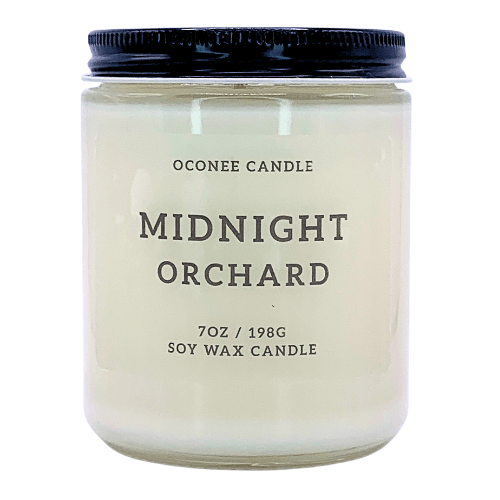 Midnight Orchard Soy Candle - Pear, Plum, and Sandalwood Scented - Oconee Candle