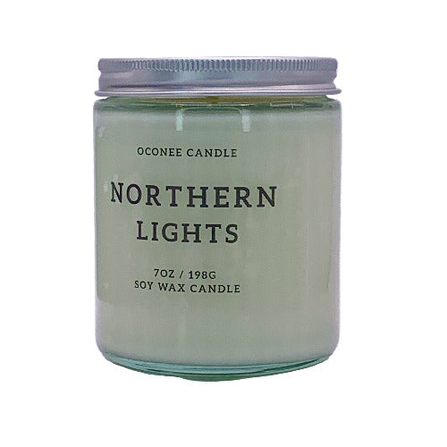 Northern Lights Soy Candle - Lavender, Eucalyptus, and Pine Scented - Oconee Candle