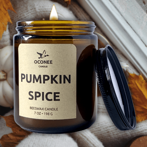 Pumpkin Spice • Scented Beeswax Candle - Oconee Candle